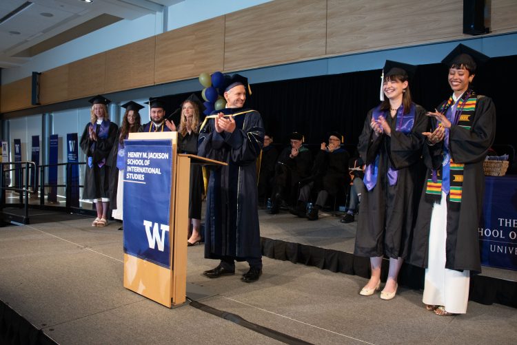 Recipients of Jackson School awards and scholarships are honored during the June 13 ceremony. 